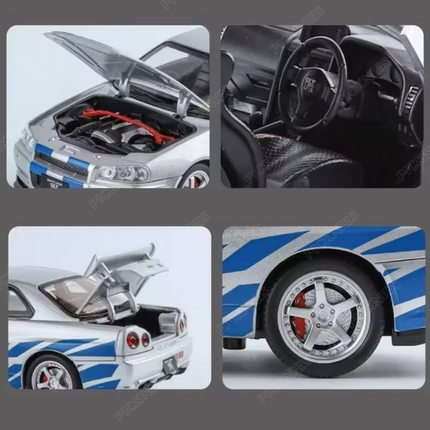 Nissan GTR Skyline R34 - 1:24 Scale model