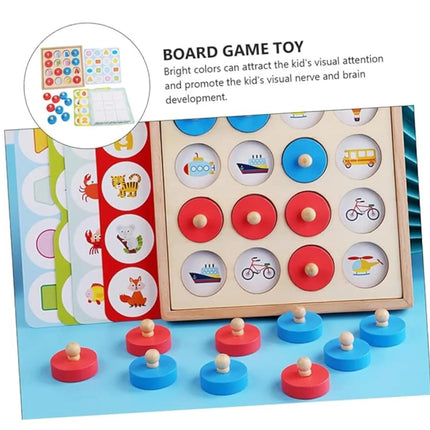 Memory collision - Wooden memory matching game