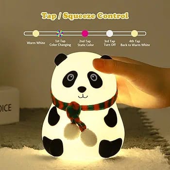 Cute Panda silicon light