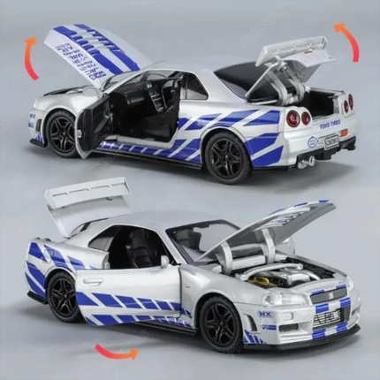 Nissan GTR Skyline R34 - 1:24 Scale model