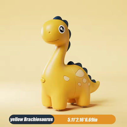 Children's Sliding Dinosaur Toy with Wheels, Pull Back Body, Press Deformation, Sound