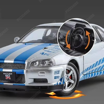 Nissan GTR Skyline R34 - 1:24 Scale model