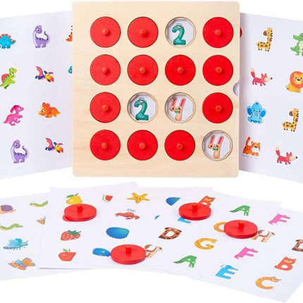 Memory collision - Wooden memory matching game