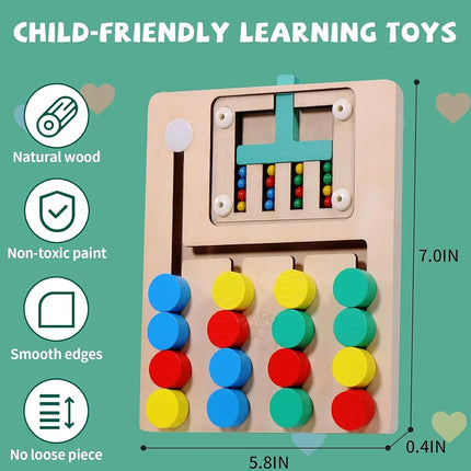 Colour sorting brain teaser puzzle