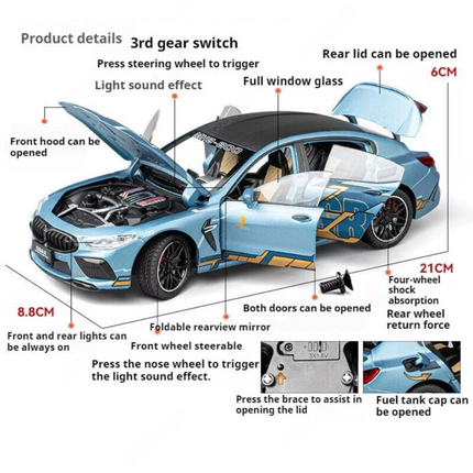 BMW M8 - 1:24 Scale Model