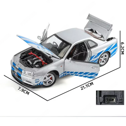 Nissan GTR Skyline R34 - 1:24 Scale model
