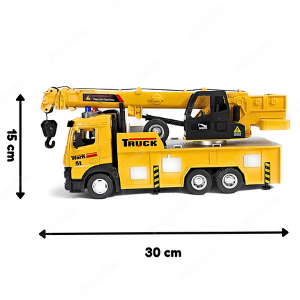 Big Size Crane Toy for Kids β 50cm Extendable Arm | Lights & Sound | Rotating Boom | Realistic Construction Toy for Boys & Girls