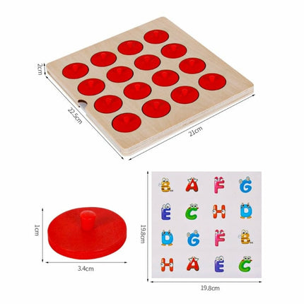 Memory collision - Wooden memory matching game