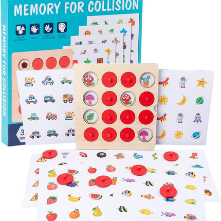 Memory collision - Wooden memory matching game