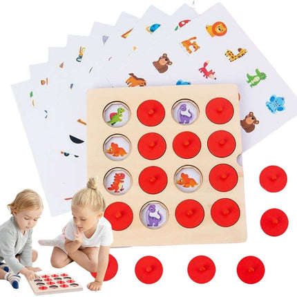 Memory collision - Wooden memory matching game