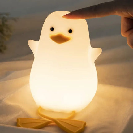 Cute Duck Silicone Light