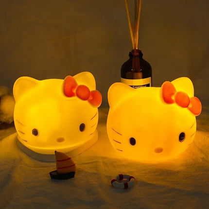 Hello kitty colour changing Silicon lamp