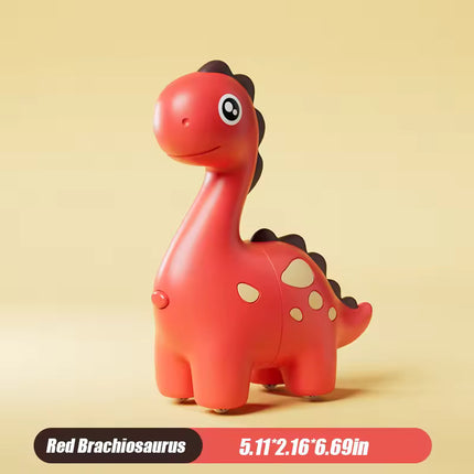 Children's Sliding Dinosaur Toy with Wheels, Pull Back Body, Press Deformation, Sound