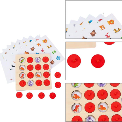 Memory collision - Wooden memory matching game