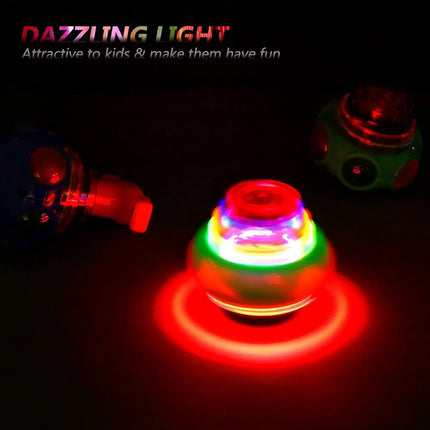 Magic Pegtop Spinner Toy with Music & Lights