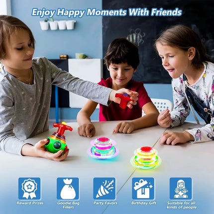 Magic Pegtop Spinner Toy with Music & Lights