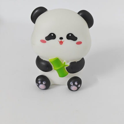 Big sitting panda with bamboo night light