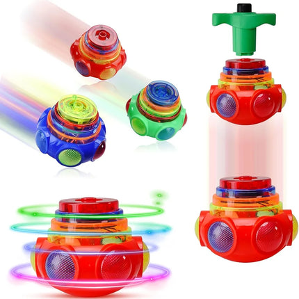 Magic Pegtop Spinner Toy with Music & Lights
