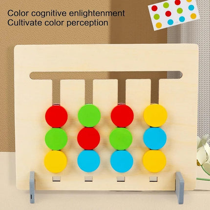 2 in 1 learning toy slide puzzle