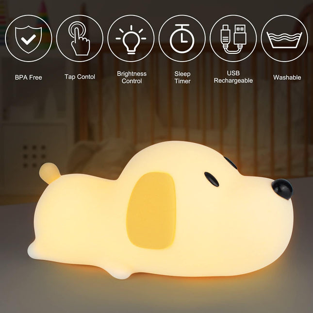 Cute Silicone Puppy Dog Lamp
