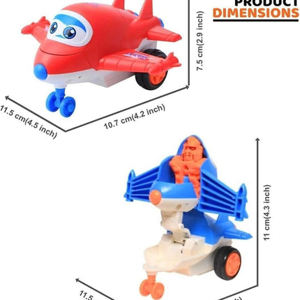 Helicopter Transformer Friction Toy