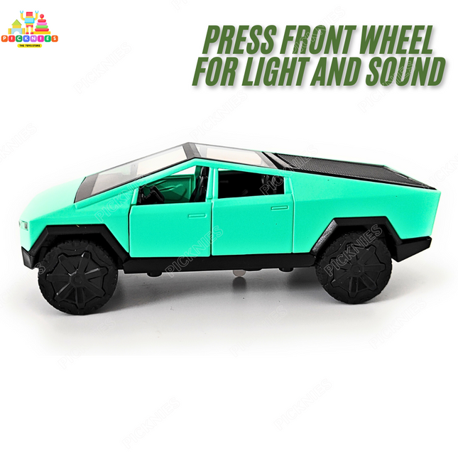 Tesla cybertruck with light and Sound- 1:36 Scale Model