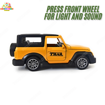Mahindra Thar/Jeep Wrangler with light and Sound - 1:36 Scale Model