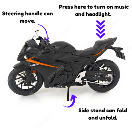Suzuki GSX 250R - 1: 24 Diecast Metal Bike