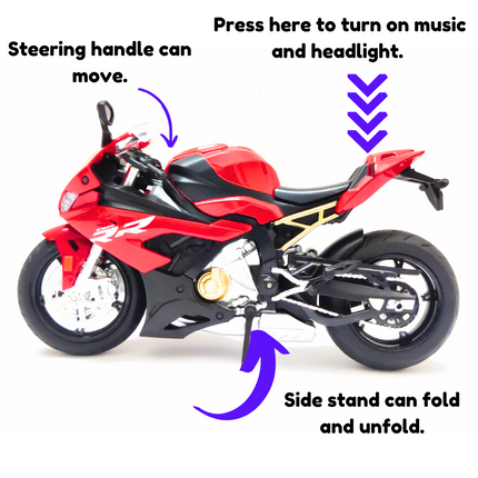 BMW S1000 RR - 1: 24 Diecast Metal Bike