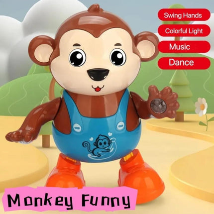 Dancing Animal Toy with Light & Sound – 4 Cute Models: Cow, Monkey, Bear & Duck | Musical Dancing Toy for Kids