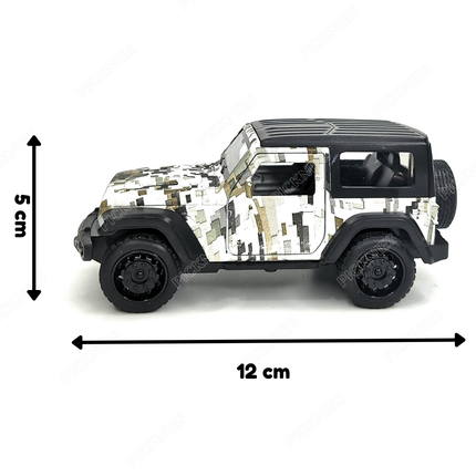 Jeep Wrangler/Thar- 1:36 Scale Diecast Snow Camouflage Model