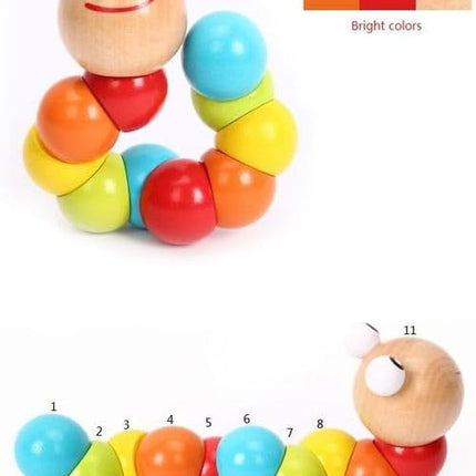 Wooden caterpillar
