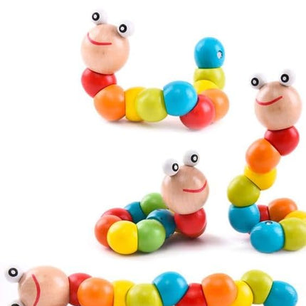 Wooden caterpillar