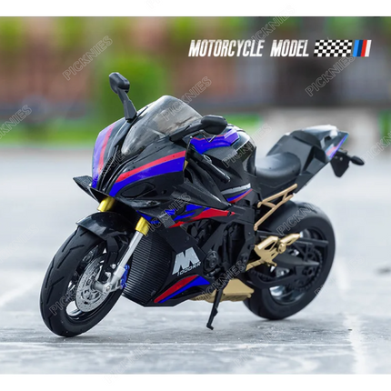 BMW S1000 RR (Black) - 1: 20 Diecast Metal Bike