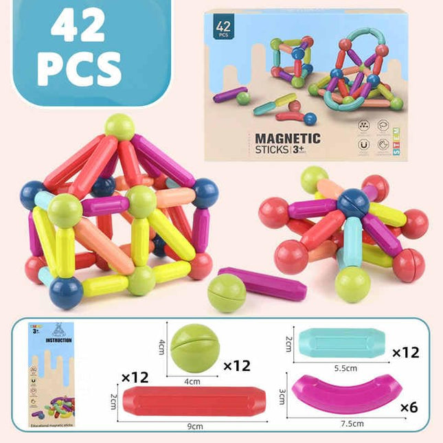Magnetic Building Blocks (42 PCS)