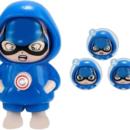Face changing keychain toy