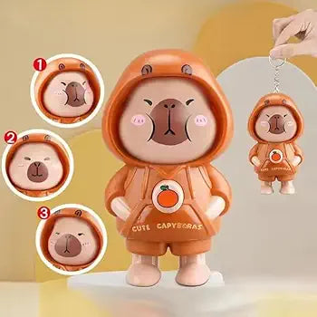 Face changing keychain toy