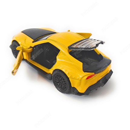 Toyota Supra MK5 GR (Yellow) - Diecast 1:36 Scale model