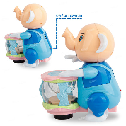 Elephant with drums