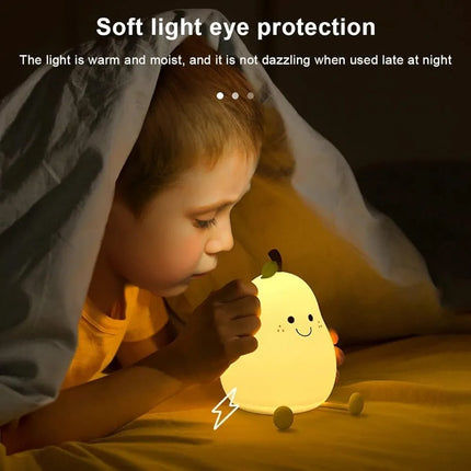 Cute Pear Silicon light