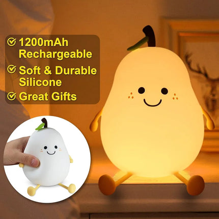 Cute Pear Silicon light