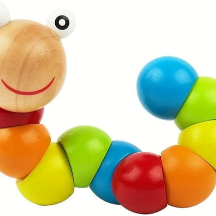 Wooden caterpillar