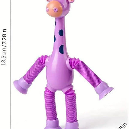 Giraffe suction tube Toy with Led light