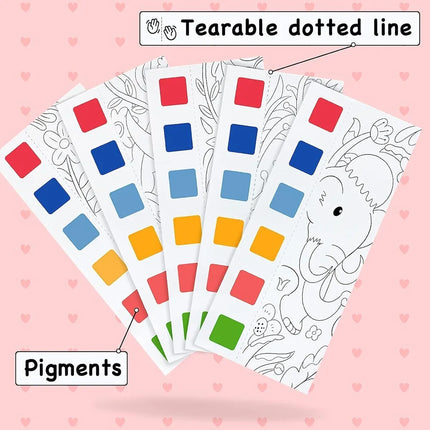 Colouring book with paint brush - 20 Pages