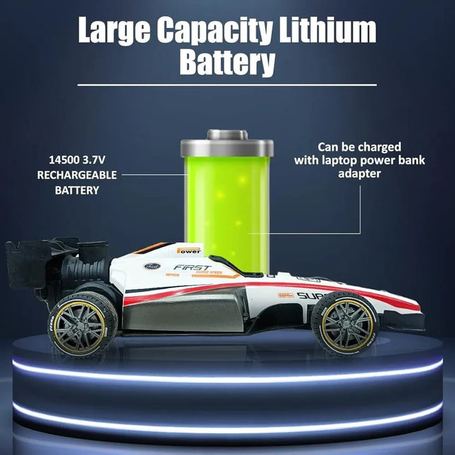 Remote control F1 race car with smoke