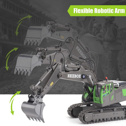 RC Excavator with Smoke - 2.4GHz - 12CH
