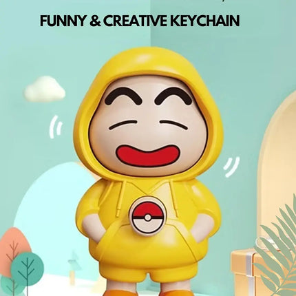 Face changing keychain toy