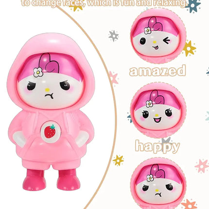 Face changing keychain toy