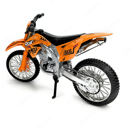 Kawasaki KX 450F Dirt Bike Die Cast Model 1:12 Scale Metal Motocross Bike with Free Rolling Wheels & Detailed Suspension Toy