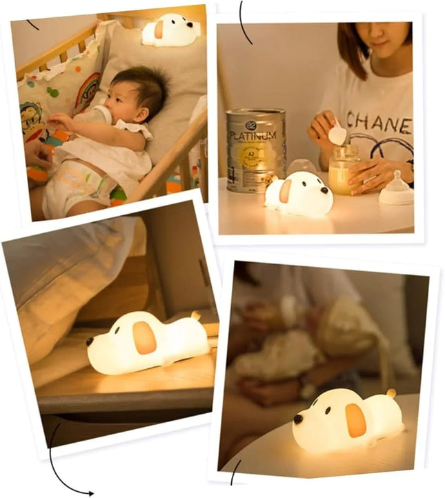 Rechargeable Cute Silicone Puppy Dog Lamp